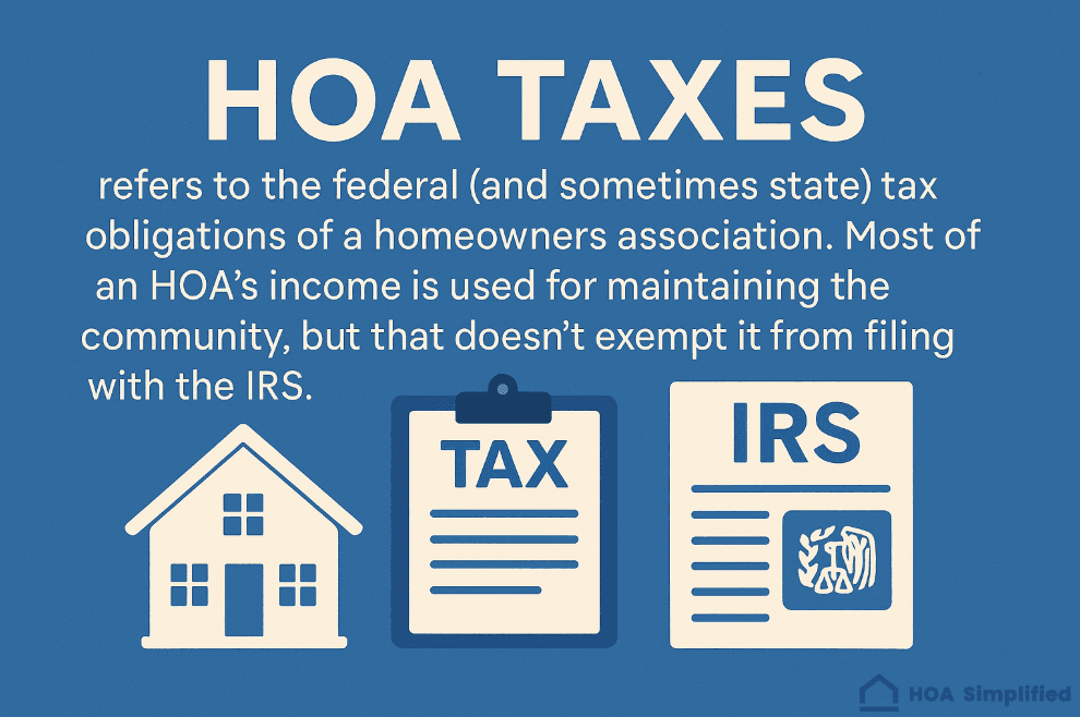 HOA Taxes Guide for Board Members: Filing Requirements and Deadlines